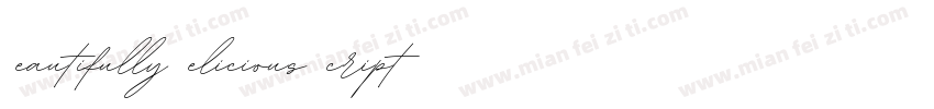 Beautifully Delicious Script Regula字体转换